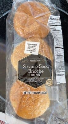 Sesame Seed Brioche Buns