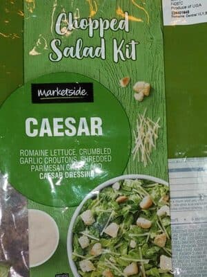 Caesar Romaine Lettuce, Crumbled Garlic Croutons, Shredded Parmesan Cheese And Caesar Dressing Chopped Salad Kit