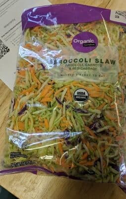 Broccoli, Carrots & Red Cabbage Slaw