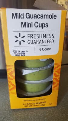 Mild Guacamole Mini Cups