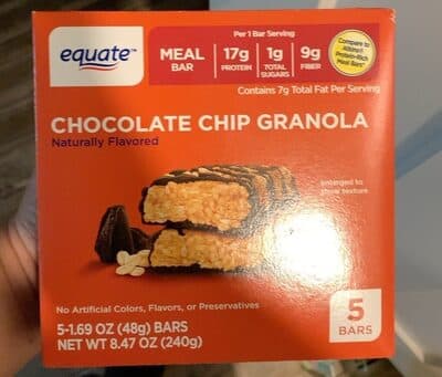 Chocolate Chip Flavored Granola Bars