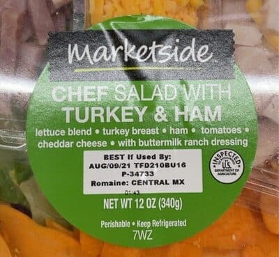 Chef Salad With Turkey & Ham