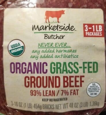 93% Lean Organic Grass-Fed Ground Beef