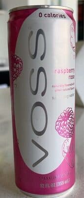Raspberry Rose Flavored Sparkling Water