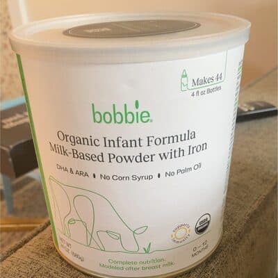 Bobbie organic infant formula