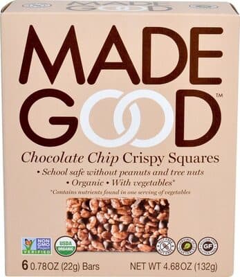 Chocolate Chip Crispy Squares Bars