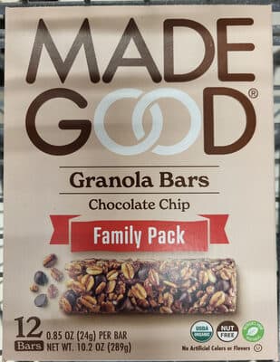Chocolate Chip Granola Bars