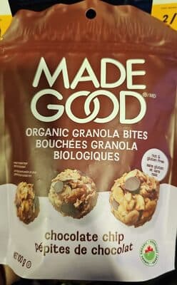 Organic Granola Bites chocolate chip