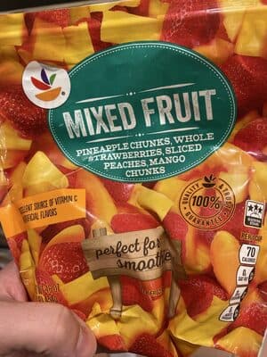 Mixed Fruit, Pineapple, Strawberries, Mango, Peaches