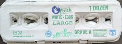 Fresh White Eggs