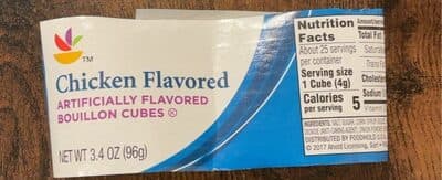 Chicken Flavored Bouillon Cubes