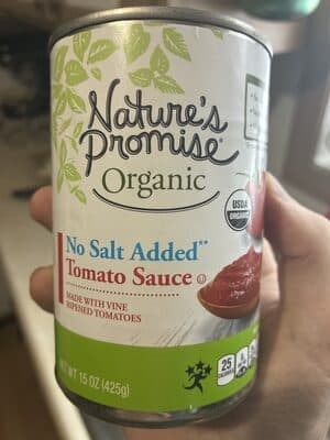 No Salt Added Tomato Sauce