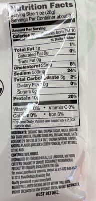 TERIYAKI BEEF JERKY, TERIYAKI