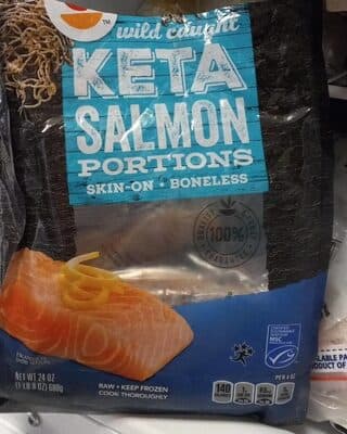 Keta salmon portions