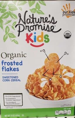 Organic Kids Frosted Flakes Sweetened Corn Cereal