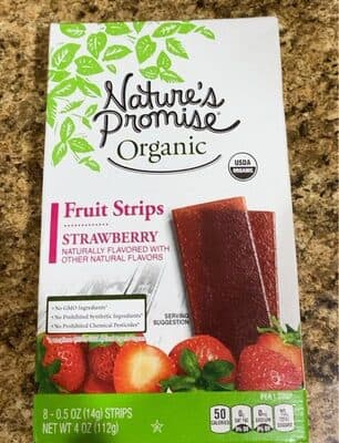 Strawberry Flavored Fruit Strips