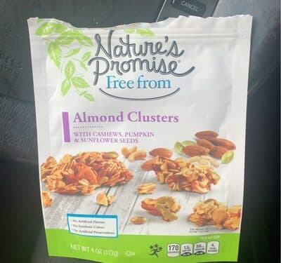 Almond Clusters With Cashews, Pumpkin & Sunflower Seeds