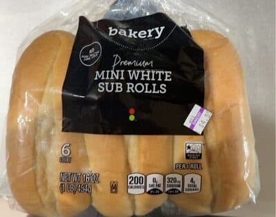 Mini White Sub Rolls