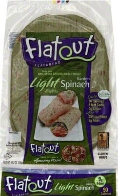 Light Spinach Flatbread