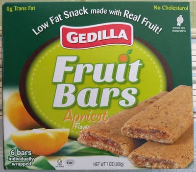 Fruit Bars, Apricot Flavor