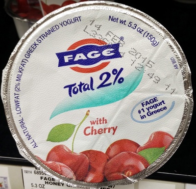 Lowfat Greek Strained Yogurt With Black Cherry