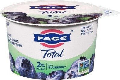Fage Total 2% Lowfat Greek Strained Yogurt, Blueberry