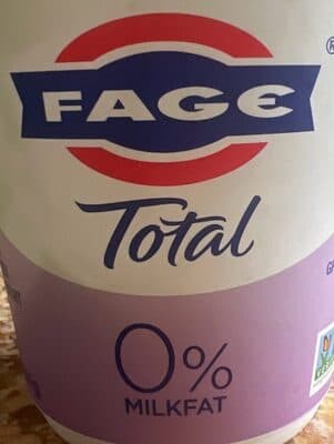 Total 0% Milkfat Nonfat Greek Strained Yogurt