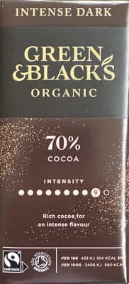 Intense Dark Chocolate 70% Cocoa