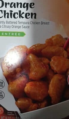 Orange Chicken Lightly Battered Tempura Chicken Breast In A Citrusy Orange Sauce Entree