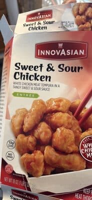 Sweet & Sour Chicken Lightly Battered Tempura Chicken Breast In A Tangy Sweet & Sour Sauce Entree