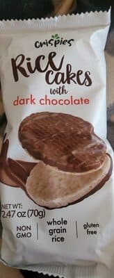 Rice Cakes With Dark Chocolate
