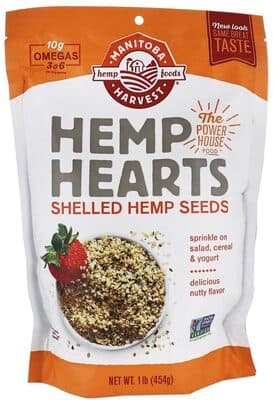 Delicious Nutty Flavor Hemp Hearts Shelled Hemp Seeds