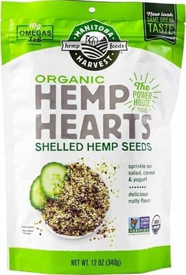 Delicious Nutty Flavor Organic Hemp Hearts Shelled Hemp Seeds