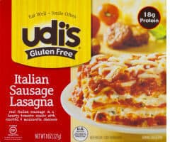 Italian Sausage Lasagna Gluten Free Real Italian Sausage In A Hearty Tomato Sauce With Ricotta & Mozzarella Cheeses