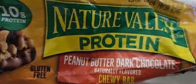 Nature Valley protein peanut butter dark chocolate chewy bar GF