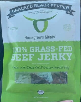 100% grass fed beef jerky