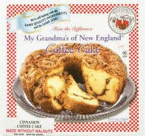 Coffee cake cinnamon without walnuts