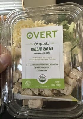 Caesar Salad With Chicken Mixed Greens, Parmesan Cheese & Caesar Dressing
