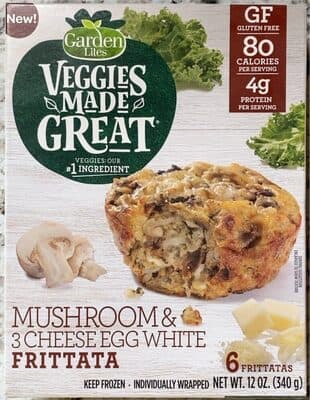 Mushrooms & 3 Cheese Egg White Frittata