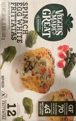 Spinach Egg White Frittatas