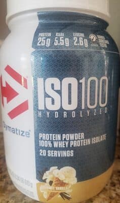 Gourmet Vanilla Flavored 100% Whey Protein Isolate Protein Powder