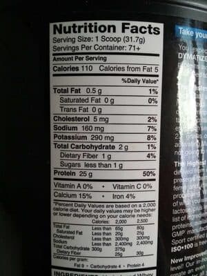 Iso 100 Hydrolyzed Whey Protein Isolate