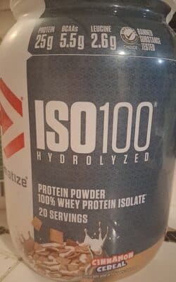 ISO100 Hydrolyzed Protein Powder 100% Whey Protein Isolate Cinnamon Cereal