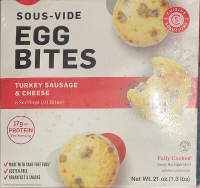 Egg Bites Turkey Sausage & Cheese