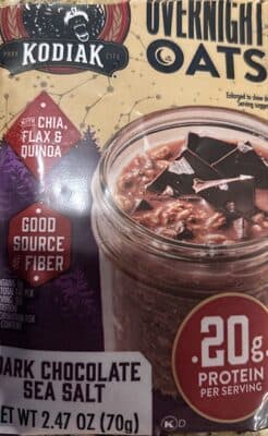 Overnight Oats Dark Chocolate Sea Salt