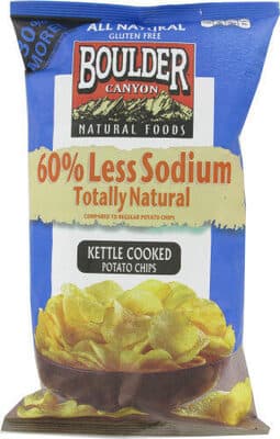 60% LESS SODIUM CLASSIC CUT POTATO CHIPS