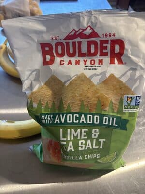 Lime & Sea Salt Flavored Tortilla Chips