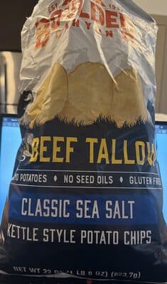 Beef Tallow Classic Sea Salt Kettle Style Potato Chips