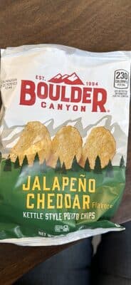 Kettle Cooked Potato Chips, Jalapeno Cheddar
