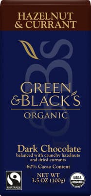 Cadbury Green & Black's Chocolate Bar Hazelnut & Currant